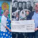Geraldine Mullan and Richard Moore at the Mullan Hope Centre in Moville.