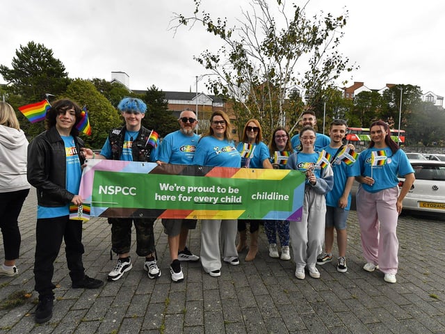 Revellers take part in the 2025 Foyle Pride Parade. Photo: George Sweeney