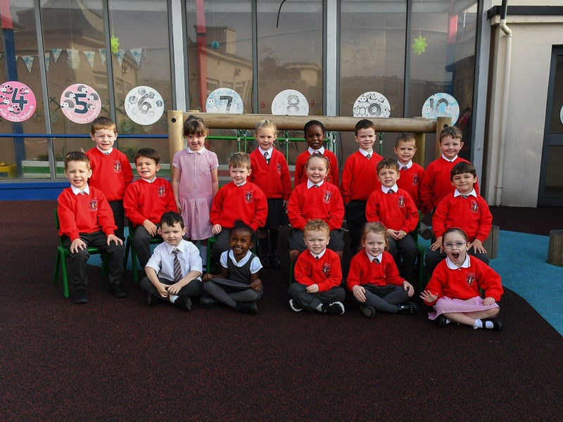 Mrs Herron’s P1 class at St Eugene’s Primary School.