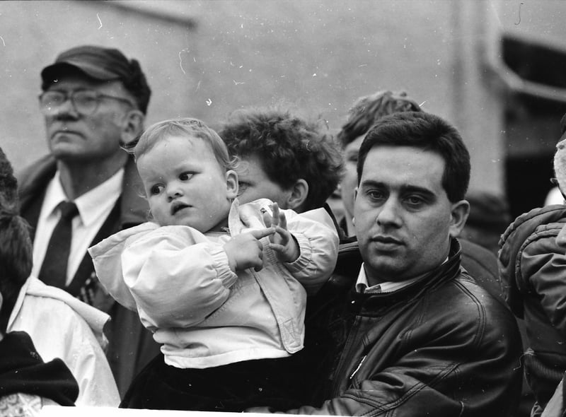 Young and old at the St. Patrick's Day parade in Moville on March 17, 1993.