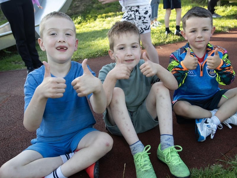 These three young lads enjoying the fun at The Greatest Show with Circada Circus in Abercorn Park on Tuesday evening. (Photos: JIm McCafferty Photography)