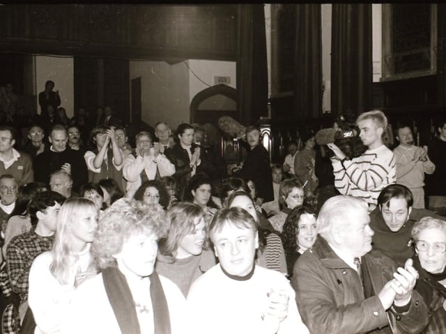 Scenes from the Bloody Sunday commemorative events in Derry in January 1996.