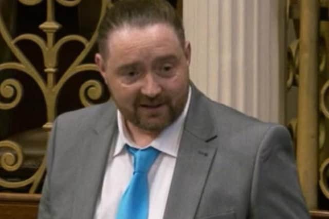Charles Ward TD delivering his Maiden Speech on December 18.