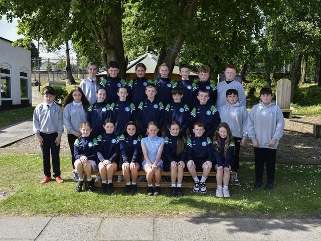 Mr Mc Guigan’s P7 class at Sacred Heart Primary School.