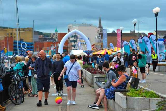 The Foyle Maritime Festival attracted thousands of visitors. Photo: George Sweeney.  DER2229GS – 094