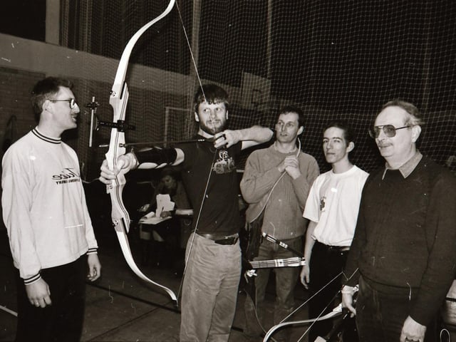 Archery practise in the complex back in 1995.