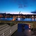 The view from Ebrington Square in Derry.