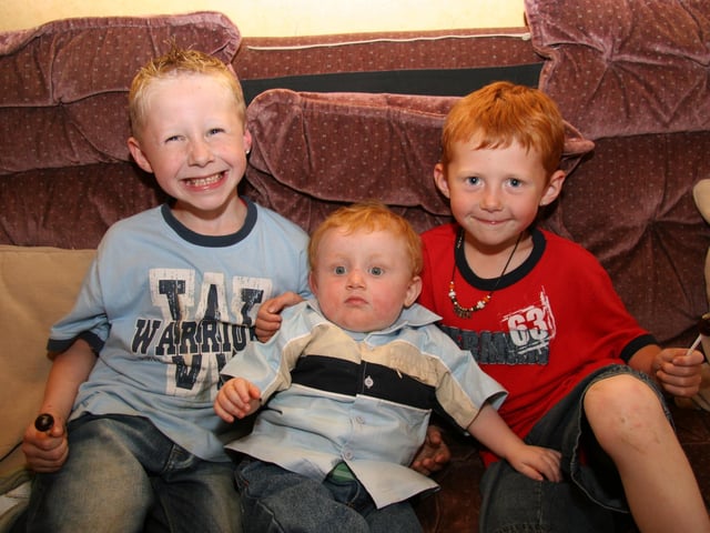 Ryan Lindsay with family for his birthday party.