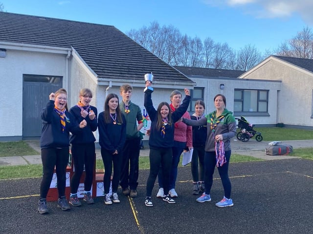 1st 2nd 3rd Derry Saint Mary's Scouts Creggan who won 1st place in the cooking competition held in Carndonagh recently. The Cub section won Second place missing out by only one point.