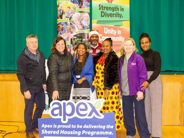 Members of the African Caribbean Community Network and key stakeholders at the family Christmas party in Derry