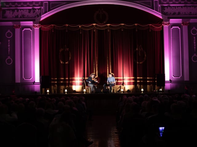 The talented traditional musician Martin Hayes performing on stage during Sunday evening's Feile 25 event at St. Columb's Hall, Derry. (Photos: Jim McCafferty Photography) : .