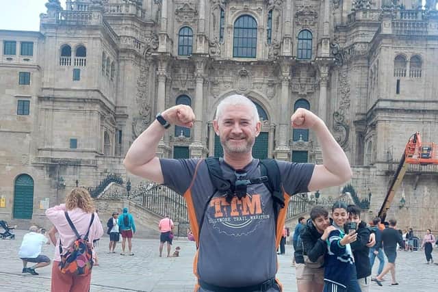 Gerard Martin, pictured when he completed 12 ultra marathons over 12 days across the Camino De Santiago.