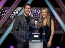 Helen Skelton and Gorka Marquez pictured with the prestigious trophy - but who will be crowned the winner?