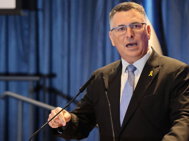 Israel's Foreign Minister Gideon Saar. (Photo by MENAHEM KAHANA/AFP via Getty Images)