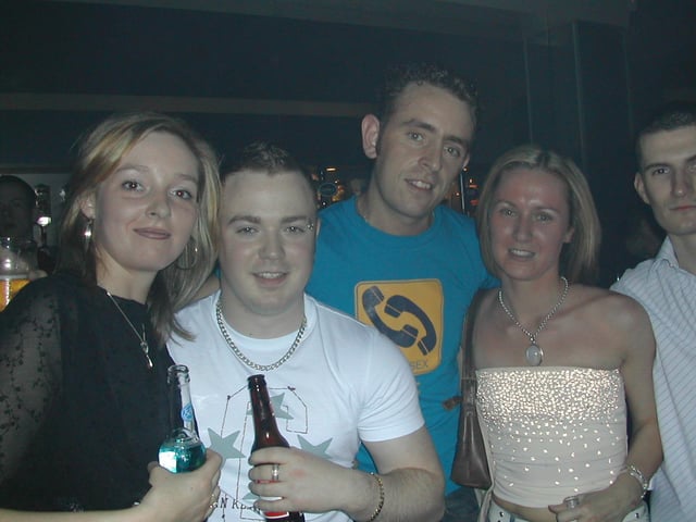 Counting down from 10 at a New Year's Eve party in Sugar nightclub, back in 2001.