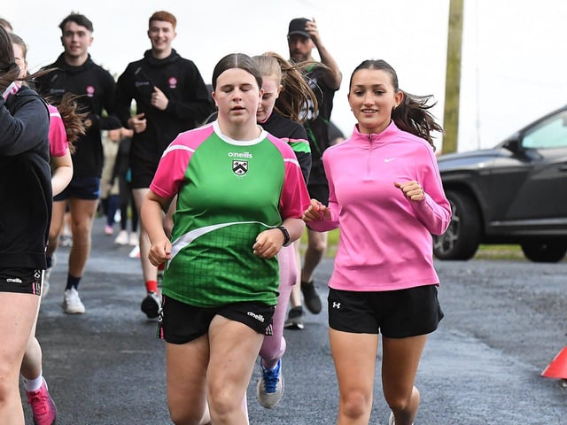 Competitors at the Doire Trasna 5K along Corrody Road last week. Photo: George Sweeney