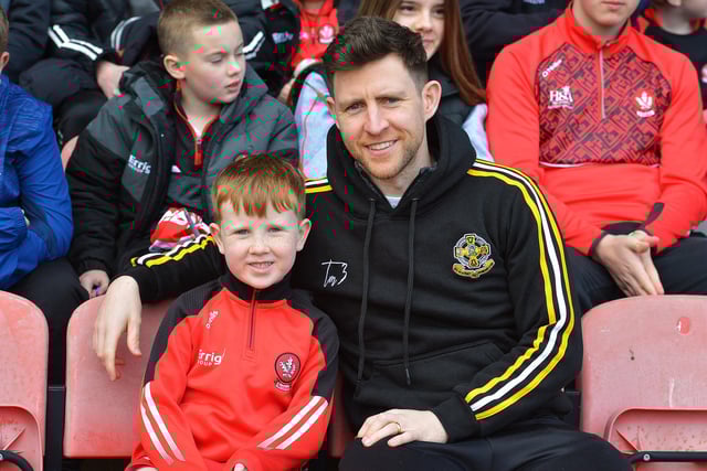 Fans in Celtic Park on Sunday afternoon for Derry's National football League game against Mayo. Photo: George Sweeney