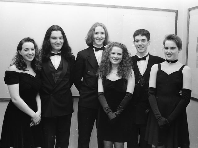 A group pictured at the St. Columb's College Formal.