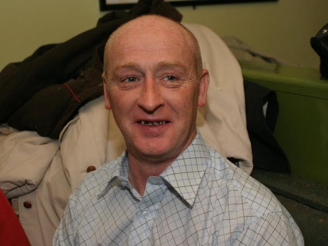 Party celebrations back in 2004: Dominic McDaid.