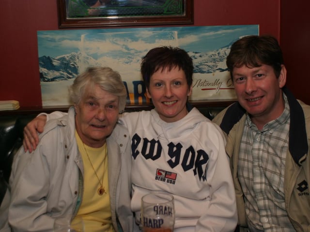 Punters in Derry's Mailey's Bar in the late summer of 2004.