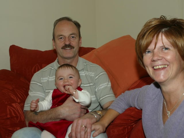 Baby Bradley's birthday with family.