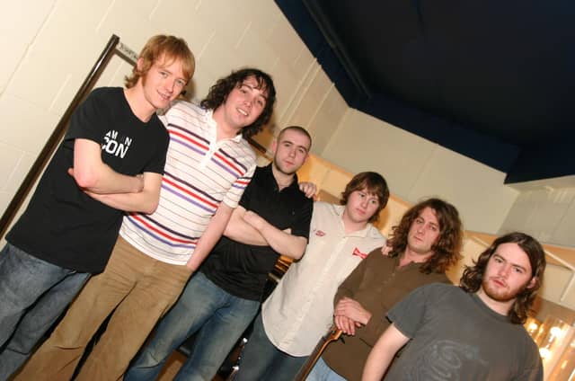 The CHadsko Band that took part in the Battle of the Bands
Left to right Ryan O'Doherty, Denis, McLaughlin, Oisin Canning, Caolan McLaughlin, Pady Danagher and Scott McGettigan. 269/dd