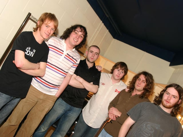 The CHadsko Band that took part in the Battle of the BandsLeft to right Ryan O'Doherty, Denis, McLaughlin, Oisin Canning, Caolan McLaughlin, Pady Danagher and Scott McGettigan. 269/dd