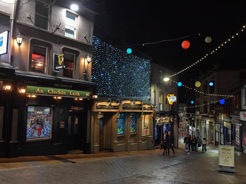 Christmas lights in Derry. Photo:George Sweeney