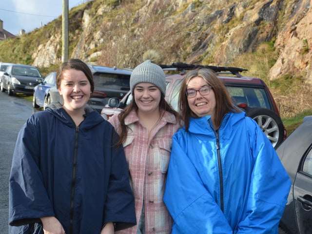 Malin Head Community Christmas Day Swim at Portmor Beach.