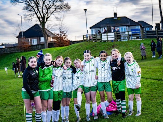 Some of the Top of the Hill Celtic players at the inaugural North West U12 Charity Cup at Ulster University's Duncreggan Road pitches. (Photo: Rodi Jeerasoo)
