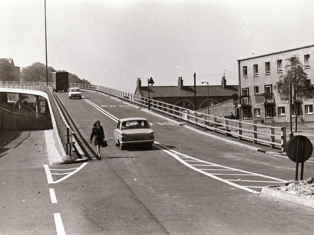 The opening of the Lecky Road flyover.