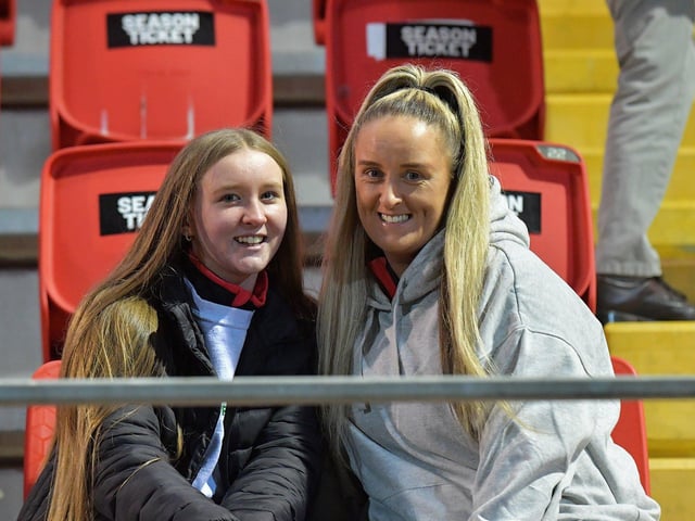 Derry City fans at the game against St Patrick’s Athletic at the Brandywell on Friday evening. Photograph: George Sweeney.