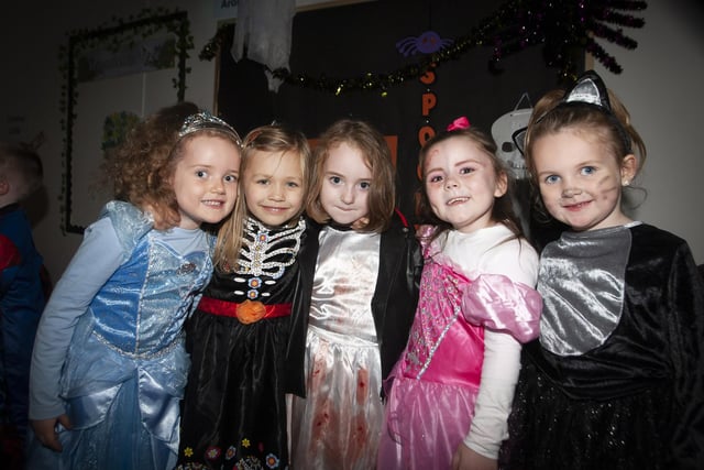 Lola , Thora , Taylor , Lily-Mae and Alicia enjoying the Halloween craic this week.
