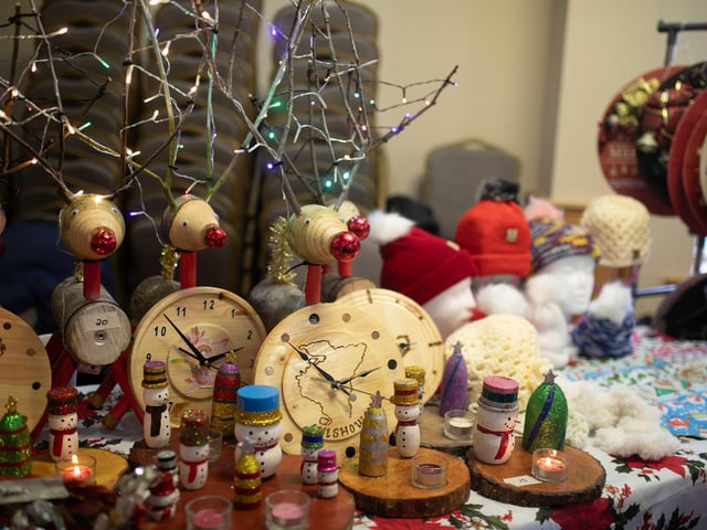 Some of the stunning creations at the craft fair.