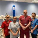 Staff from the newly-opened Minor Injuries Unit at Altnagelvin Hospital, which came into operation this week. (Left to Right): Bronagh McHugh (MIU Department Manager), Shannon Doherty (Nursing Auxiliary), Kieran McLaughlin (Emergency Nurse Practitioner), Laura Hazlett (Staff Nurse) and Amy Davies (Lead Nurse, Altnagelvin Emergency Department).
