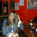 Katie Price aka Jordan at Libertys Nightclub Buncrana February 2003.