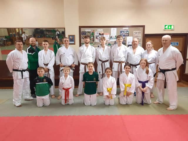 Some members of the Ulster Karate Association squad for the WUKF Karate European Championships in Florence, Italy, November 3-6.