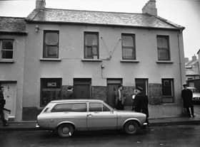 Annie's Bar after the deadly attack by Loyalist gunmen.