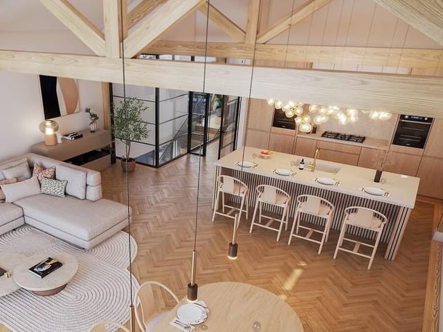 An interior view of The Boathouse, a four-bed detached home at Merchant's View, which is retailing for £750,000.