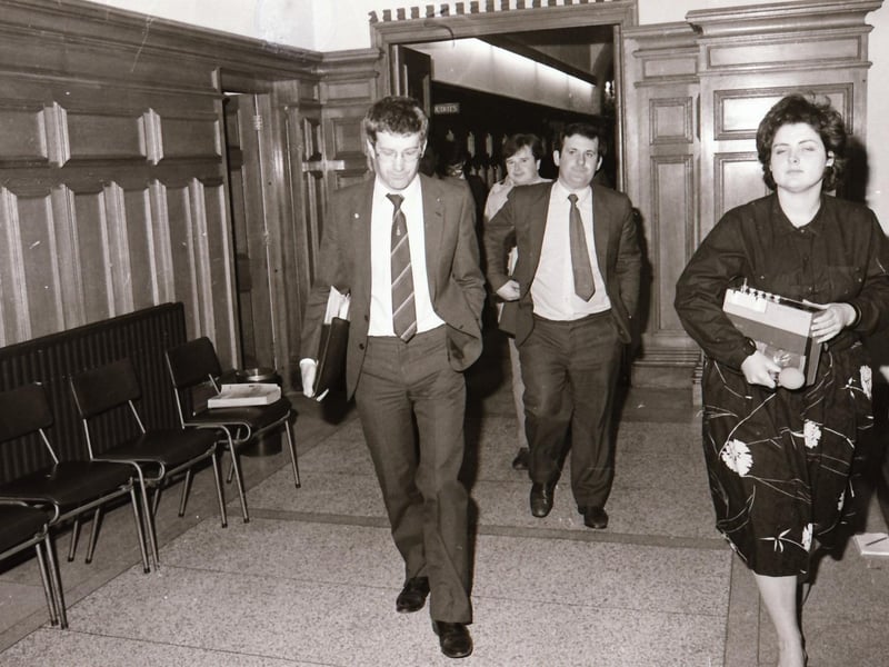 Gregory Campbell at the Guildhall Council chamber in 1984.