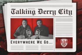 The Derry Journal's Talking Derry City Everywhere We Go podcast is out now and accessible wherever you get your podcasts. Image by Ethan Barr