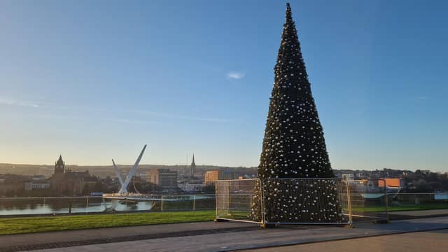 Derry Ebrington Square Christmas tree.