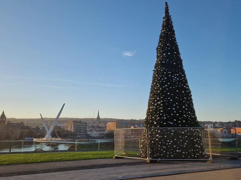Derry Ebrington Square Christmas tree.