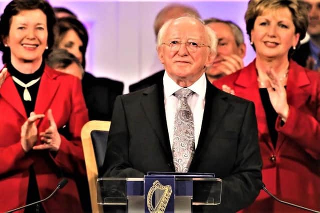 President Michael D. Higgins at his inauguration in 2011.