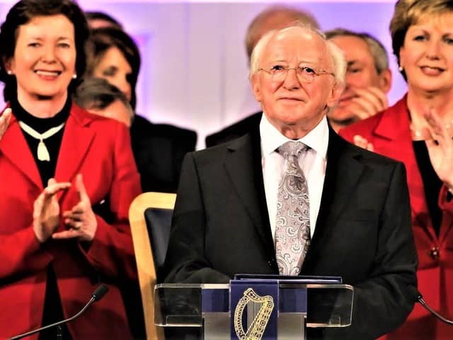 President Michael D. Higgins at his inauguration in 2011.
