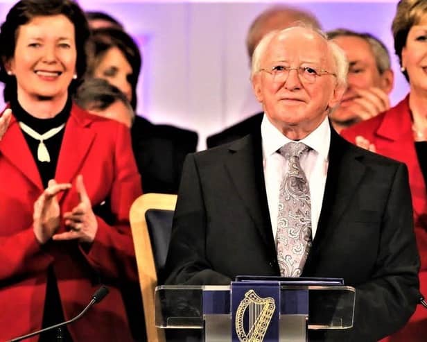 President Michael D. Higgins at his inauguration in 2011.