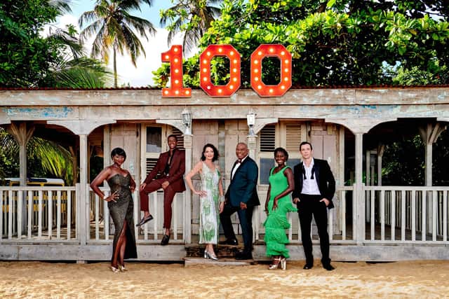 Marking the 100th episode are Darlene, Marlon Pryce, Catherine Bordey, Selwyn Patterson, Naomi Thomas and DI Neville Parker