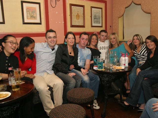 Pictures of Derry people partying in November 2003
