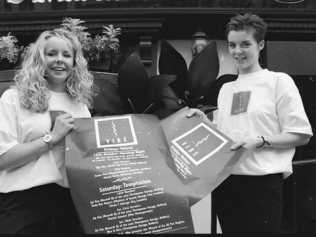 Preparing for the grand opening of Vibe in October 1999.