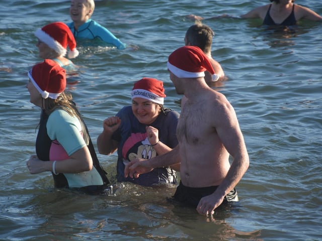 Malin Head St Stephen's Day Swim in aid of Malin Head Community Association Ltd and Ronald McDonald House. Pictures: Malin Head Community on Facebook:Malin Head St Stephen's Day Swim